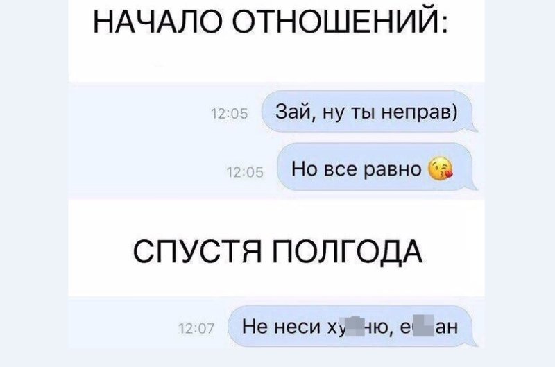 Начало отношений год отношений