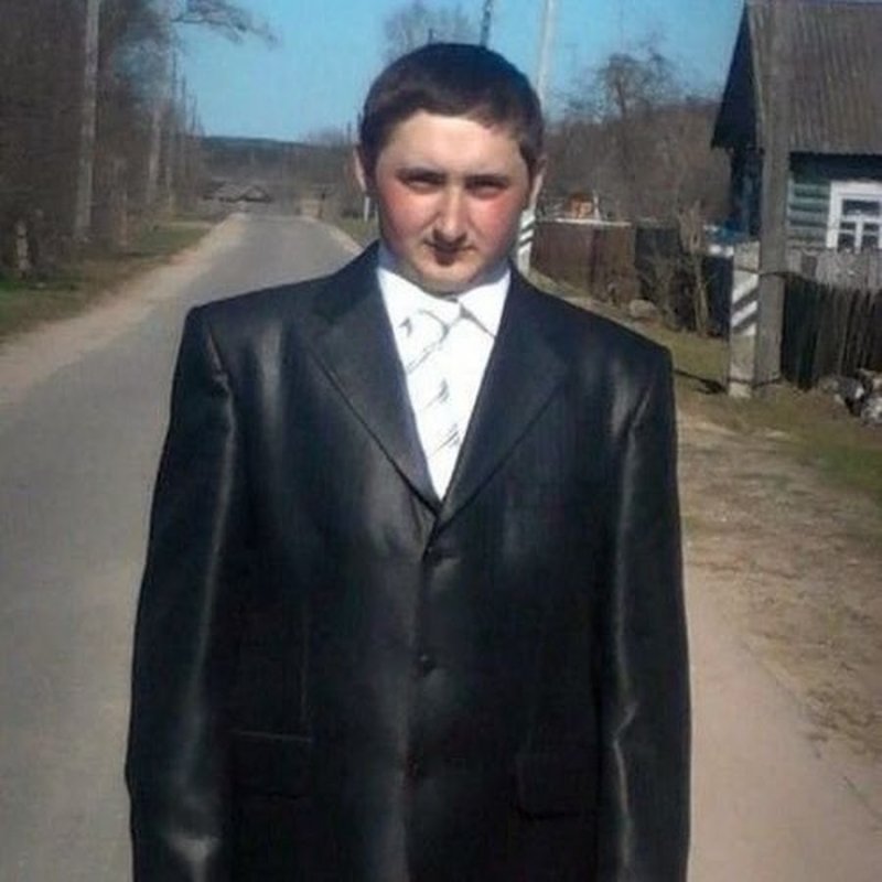 Колхозник в пиджаке