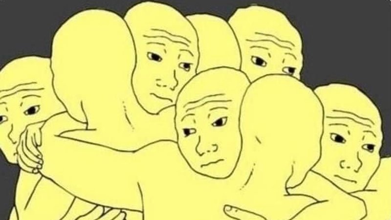 Wojak обнимается