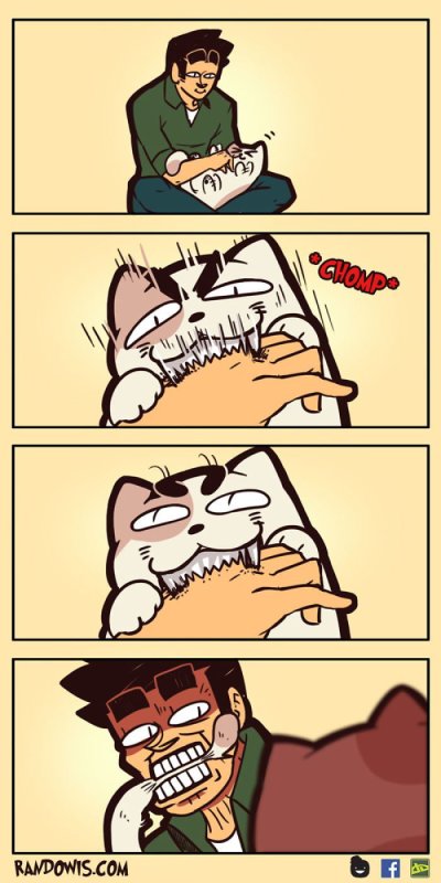 RANDOWIS комиксы с котом