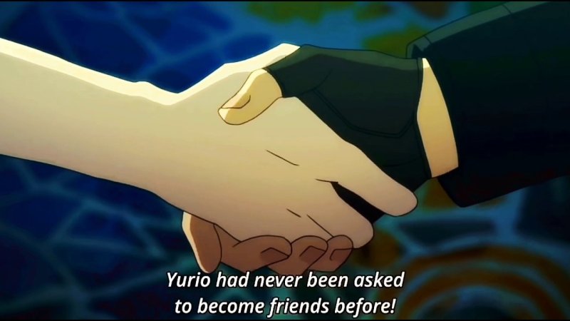 Аниме пожатие руки