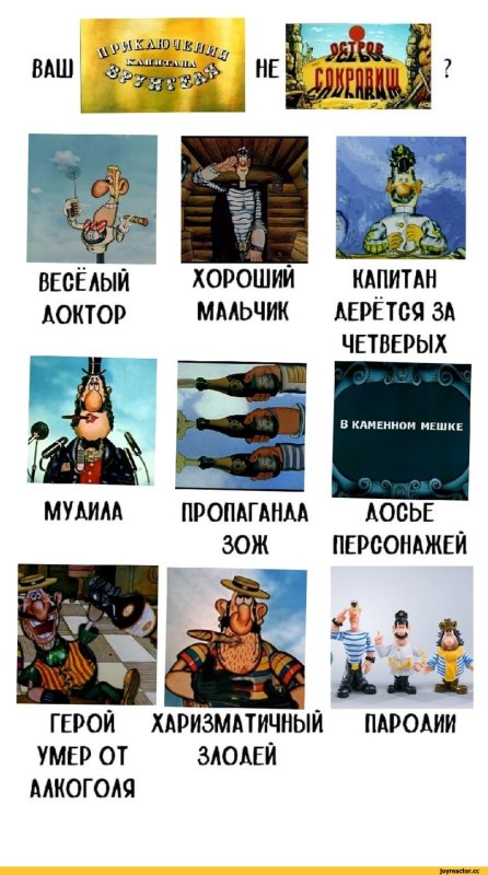 Персонажи мультфильма приключения капитана Врунгеля