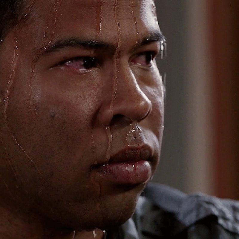 Человек в поту