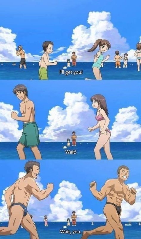 Стой дурашка аниме Мем