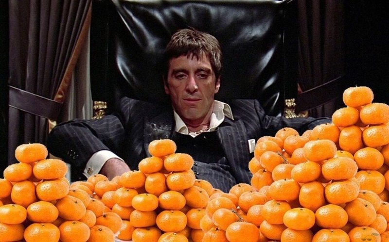 Аль Пачино новый год мандарины