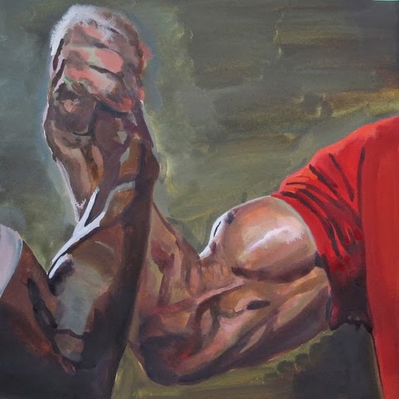 Мускулистое рукопожатие