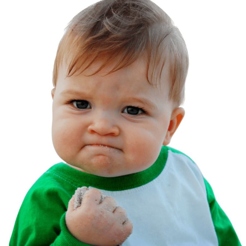 Ребенок с кулаком