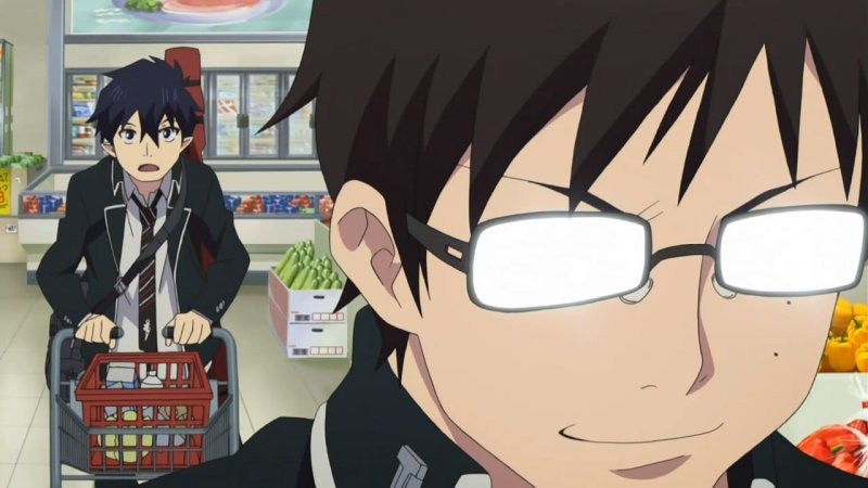 Аниме сияющие очки