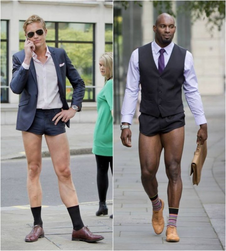 Костюмные шорты мужские