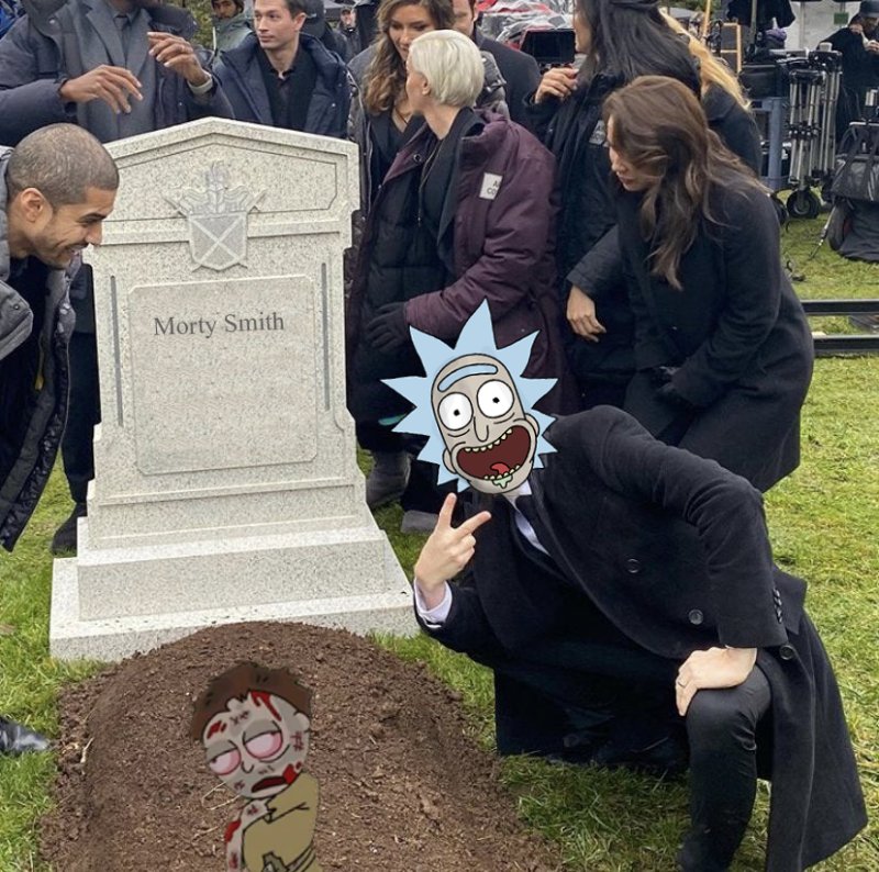 Грант Гастин у могилы