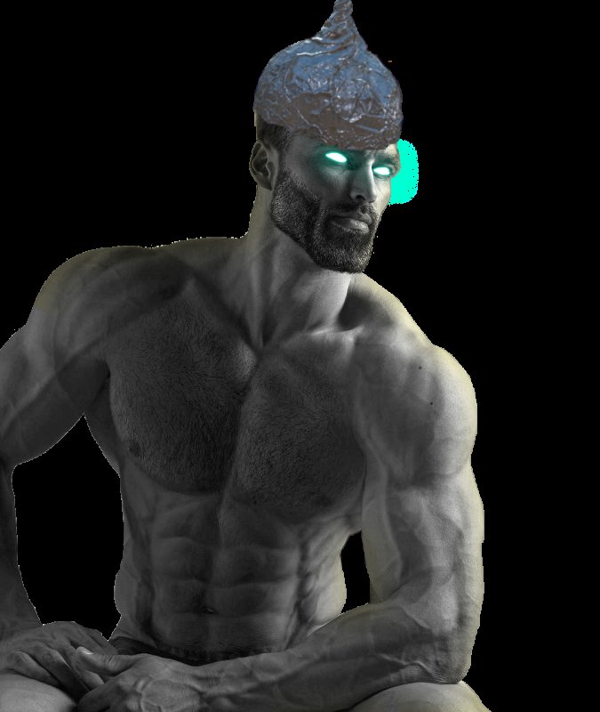 Накаченный мужик улыбается