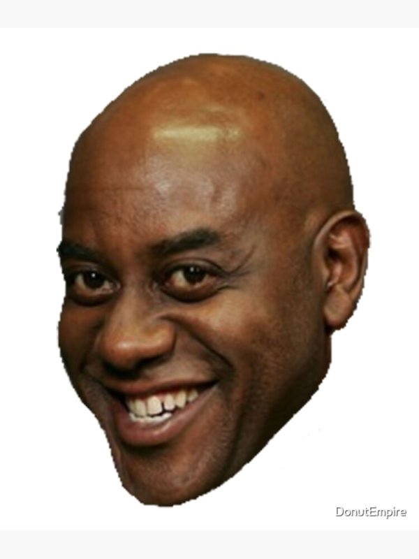 Негр улыбается