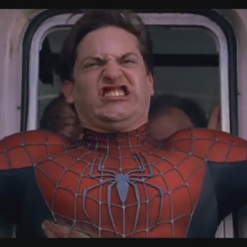 Тоби Магуайр человек паук Мем