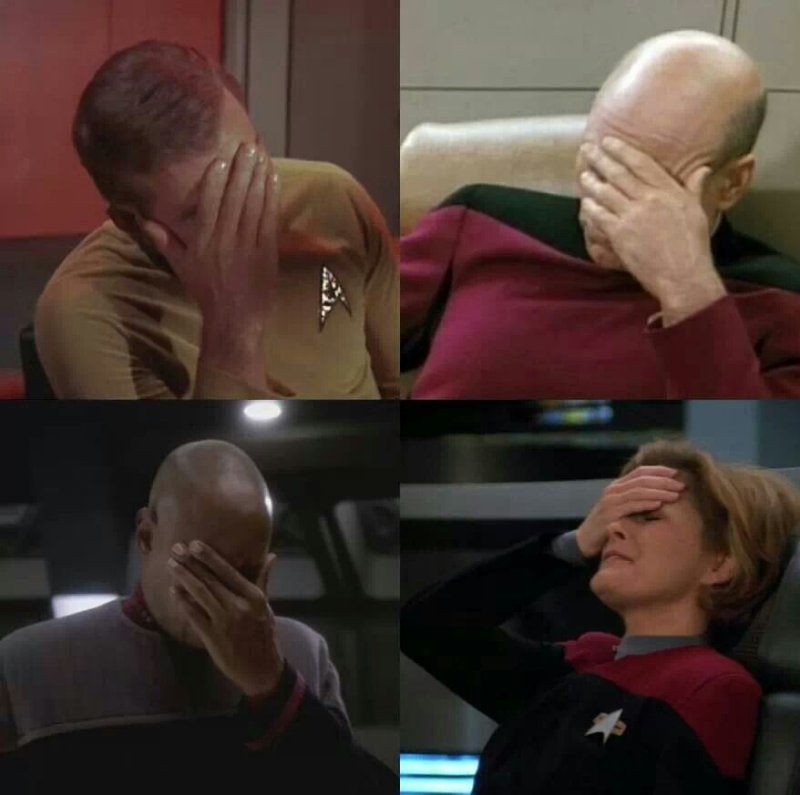 Фейспалм Звездный путь