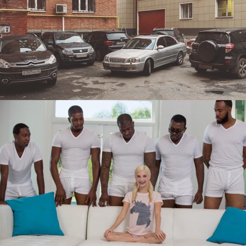 Негры и белый диван