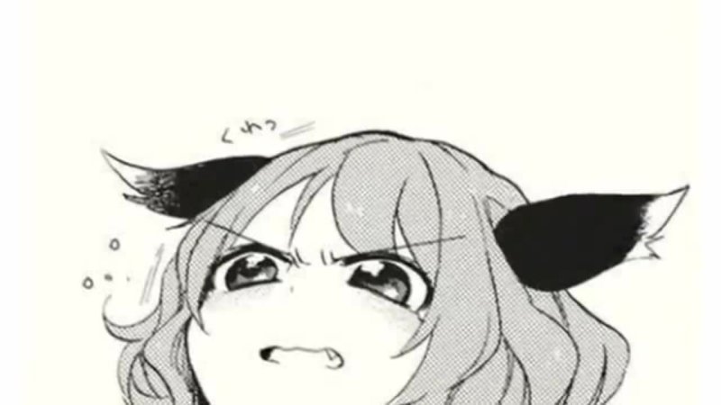 Тень на лице аниме тян