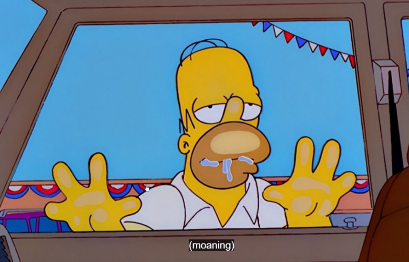 Гомер симпсон слюни