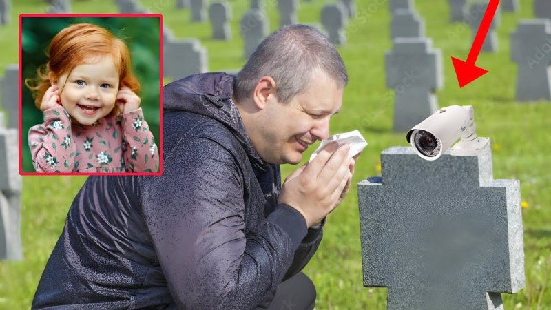 Мужчина на кладбище