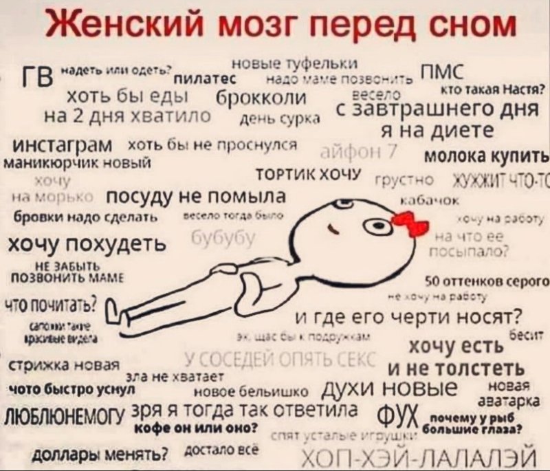 Мысли в женской голове