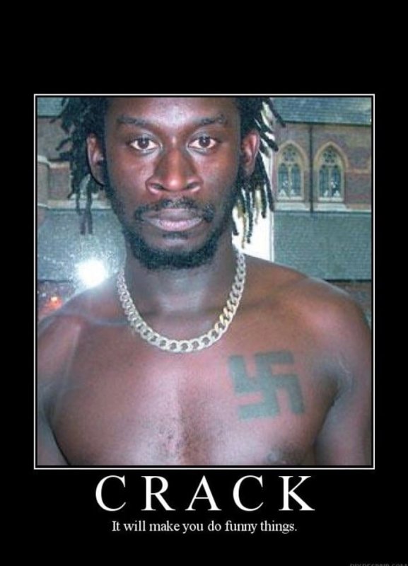 Негр с надписью