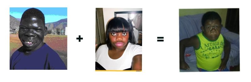 Маленький негр улыбается