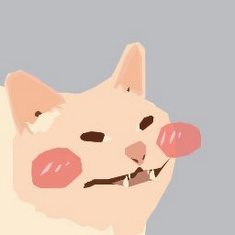 Котик с румянцем