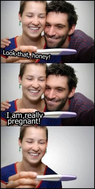 Тест на беременность Мем