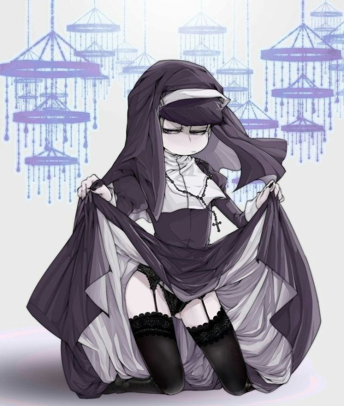 Сестра Клэр монахиня Ecchi