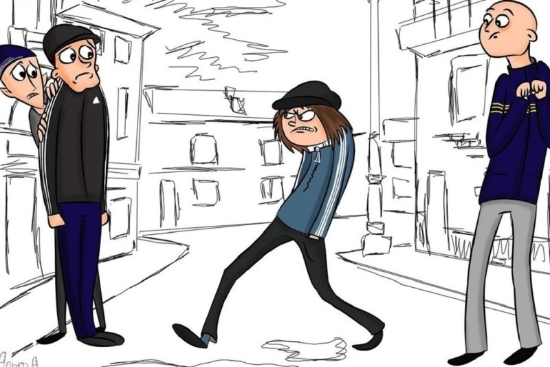 Гопник рисунок