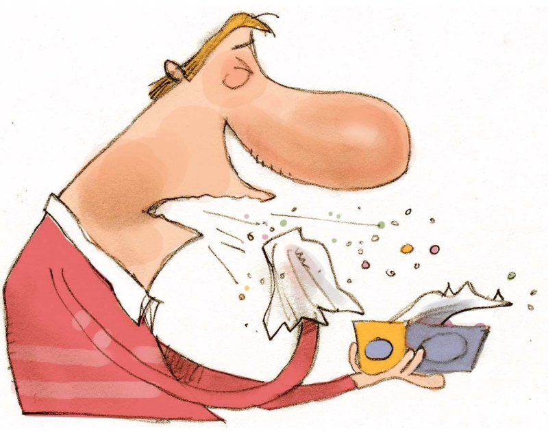 Насморк карикатура