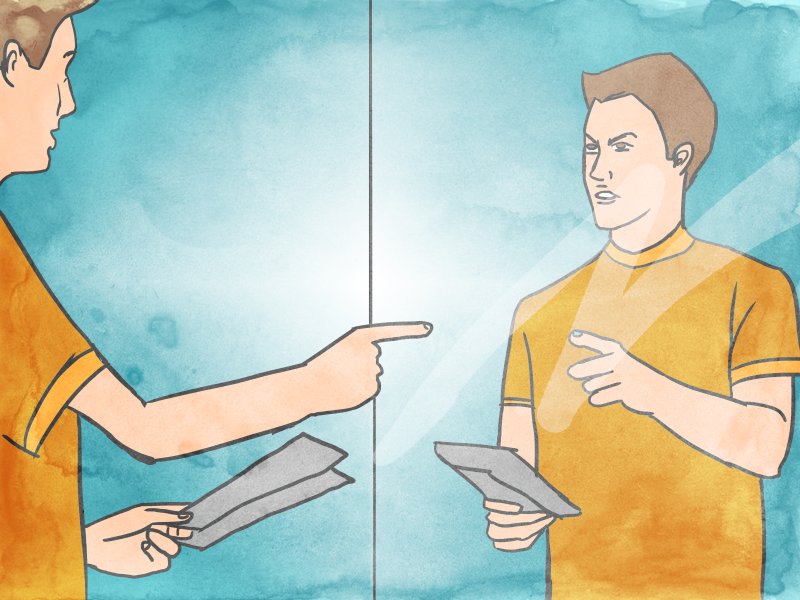 Мем перед зеркалом