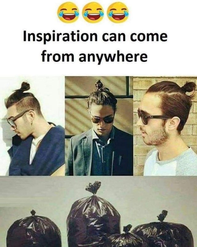 Прическа мусорный пакет