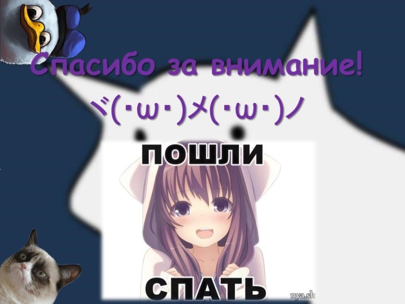 Спасибо за внимание для презентации аниме