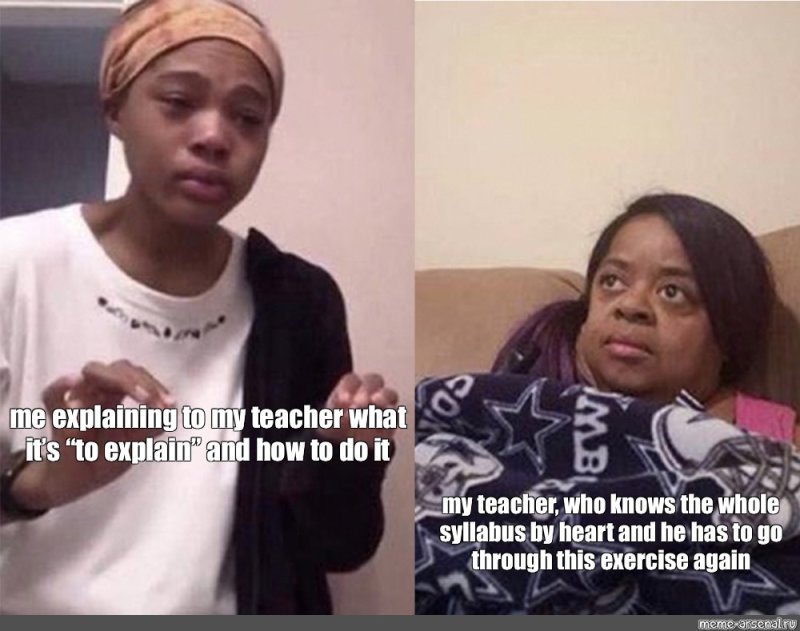 Мем девушка плачет и кричит темнокожая