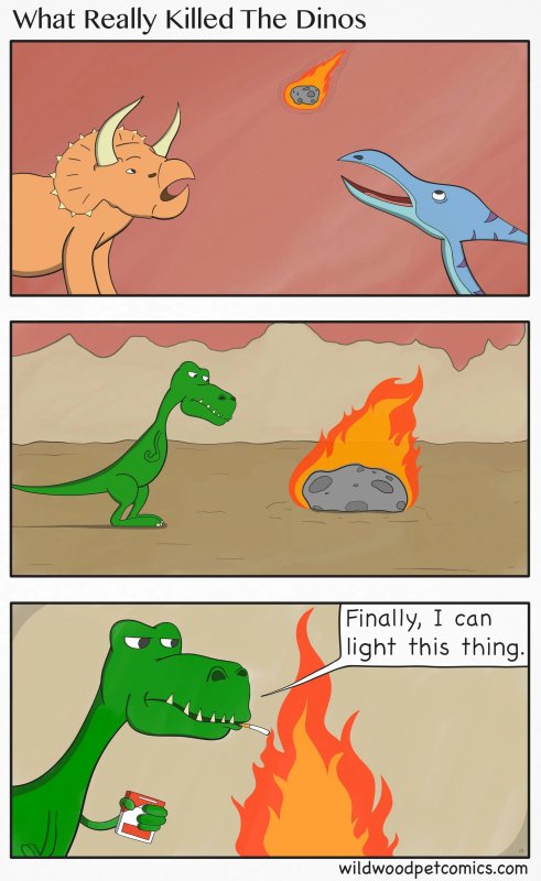 Шутки про динозавров