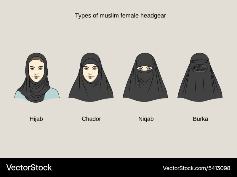 Хиджаб паранджа чадра никаб отличия