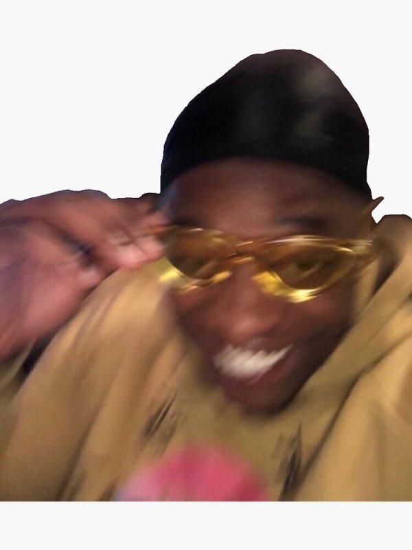 Негр в золотых очках