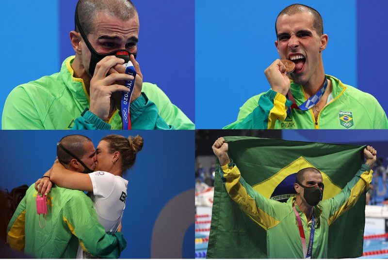 Спортсмен с медалью Мем