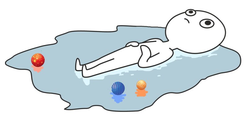 Мем лежит в луже слез