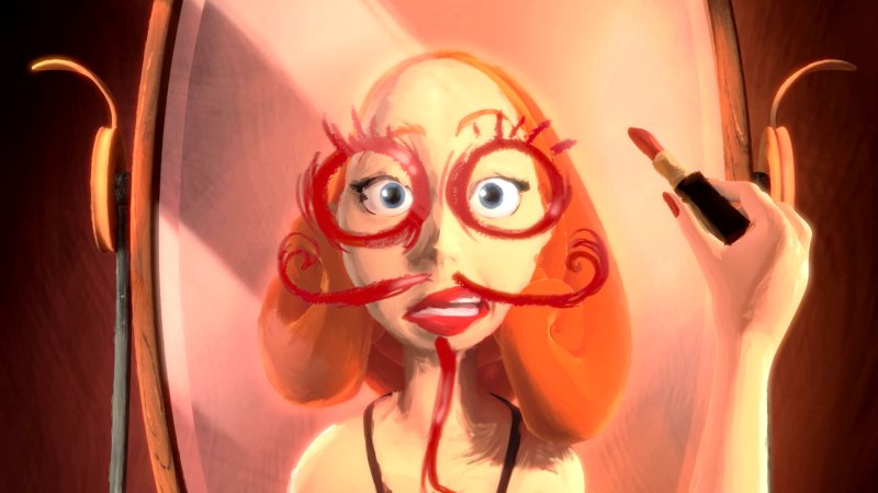 Кривляние перед зеркалом