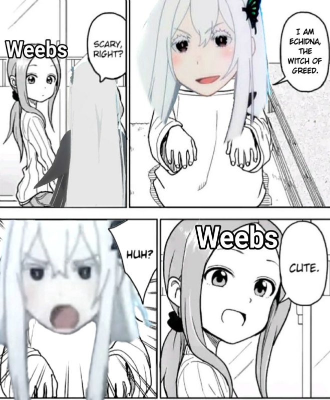 Мем с ехидной Ре Зеро