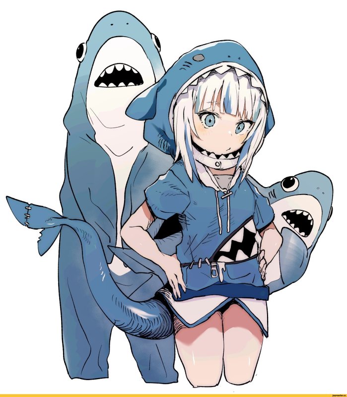 Акула стримерша gawrgura