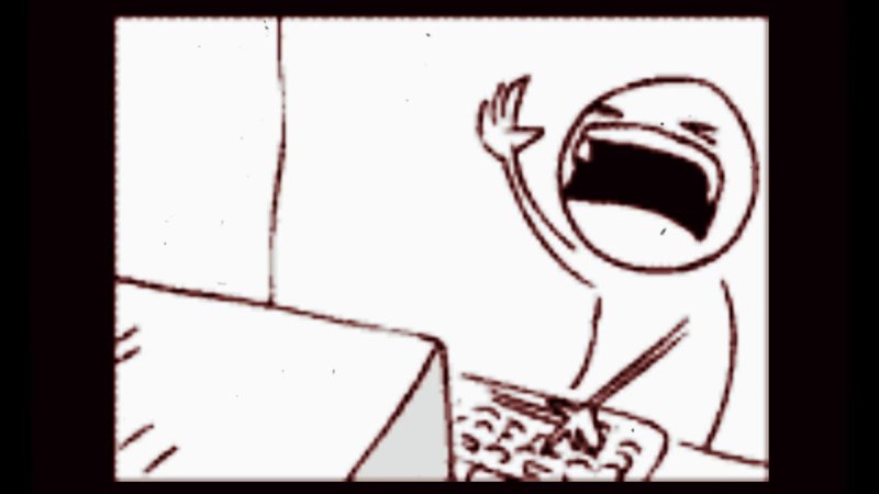 Бьется об клавиатуру