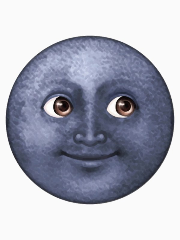 Луна насильница смайлик