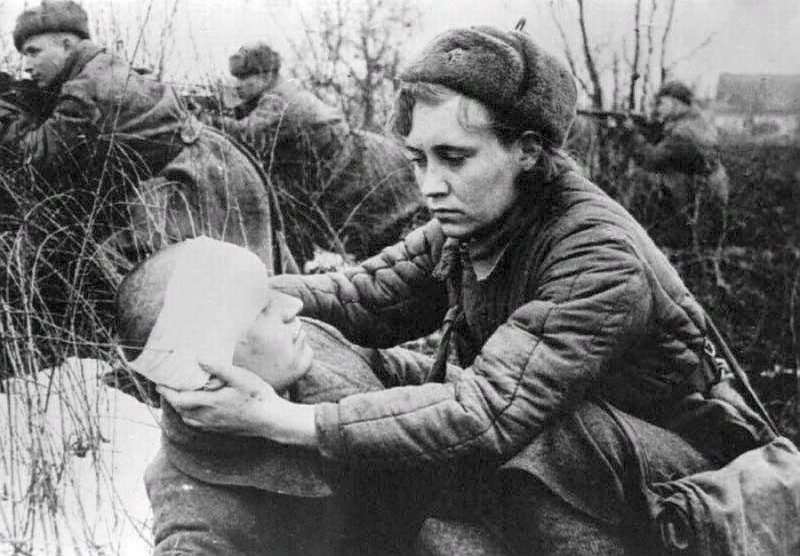 Санинструктор Великая Отечественная война 1941-1945