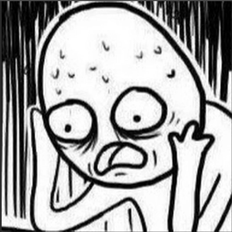 Человек держится затголову Мем