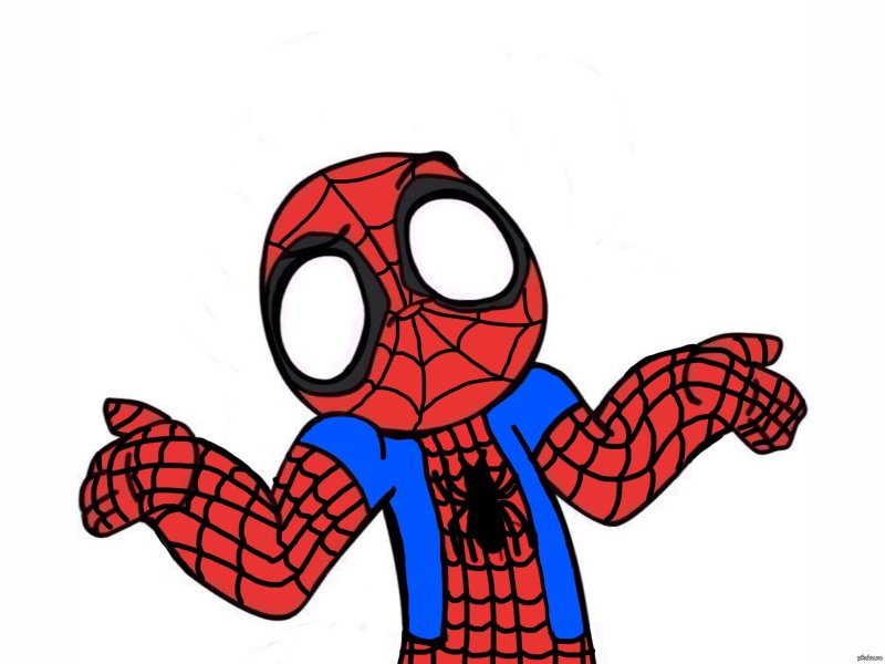 Человек паук рисунок