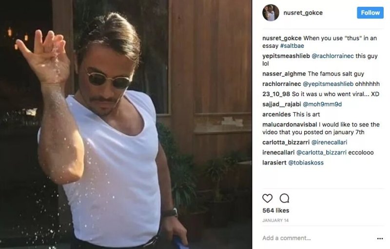 Турецкий повар Нусрет Гекче Мем