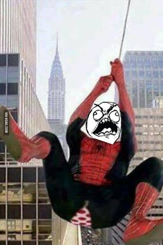 Человек паук прикол