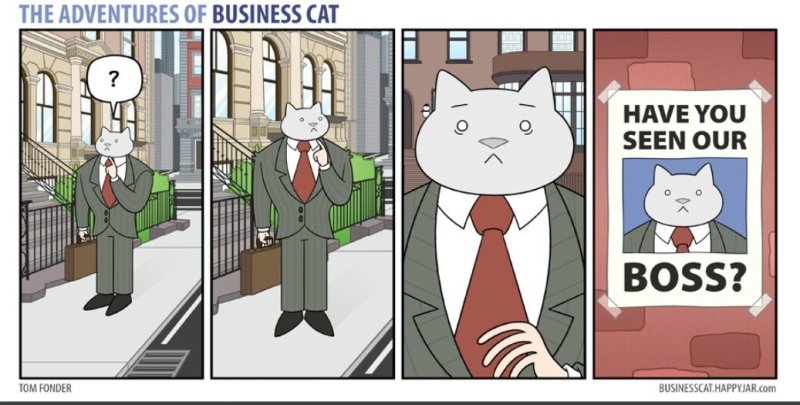 Кот бизнесмен комиксы